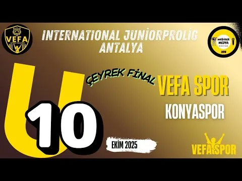 Çeyrek Final International Youth Cup Vefa Spor U10 - Konyaspor U10 - 2025 